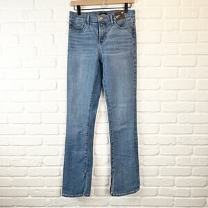 Express Skyscraper Mid Rise Hyper Stretch Jeans 32.5" Blue Light Wash 6R